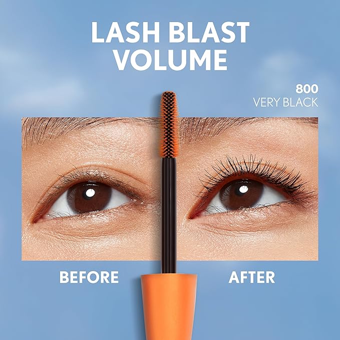 COVERGIRL Lash Blast Volume Waterproof Mascara, Long-Wearing, Smudge-Proof, Cruelty Free - Black (Pack of 2)