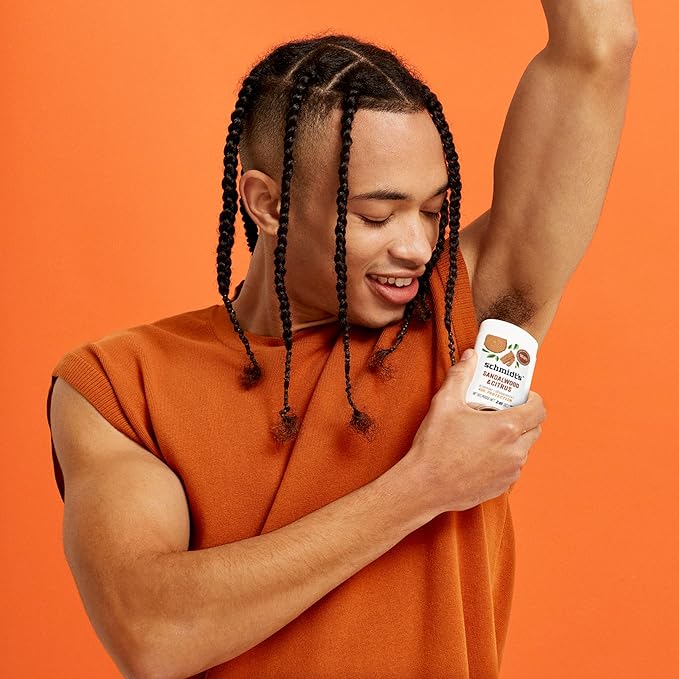 Schmidt's Aluminum-Free Vegan Deodorant Sandalwood & Citrus 2 Count for Women and Men, with 24 Hour Odor Protection, Natural Ingredients, Cruelty-Free, 2.65 oz
