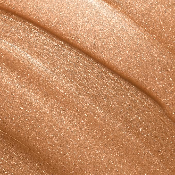 Formless Beauty | Radiance Lip Gloss by Jenny McCarthy | Mid-tone Nude with Bronze Glitter | Vegan Hydrating Formula | Non-Sticky Coconut Oil Infused | Paraben & Cruelty Free | Natural Lip Enhancer