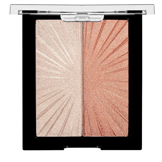 Wet n Wild MegaGlo Blushlighter, Blendable Blush & Highlighter Set, Shimmery Metallic Finish, Highlight Bling