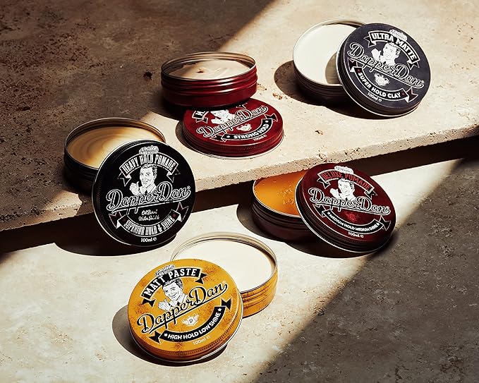 Deluxe Pomade By Dapper Dan, Medium Hold Medium Shine, No Greasiness Or Flakiness, Citrus & Vanilla Fragrance 100ml