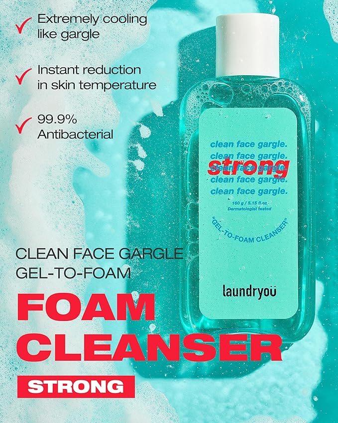 Daily Deep Facial Gel-To-Foam Strong Cleanser with Pine & Lactobacillus Extract for Exfoliating Pore Refinement and Sebrum Control to Remove Makeup and Blackheads - (5.64 fl. oz)