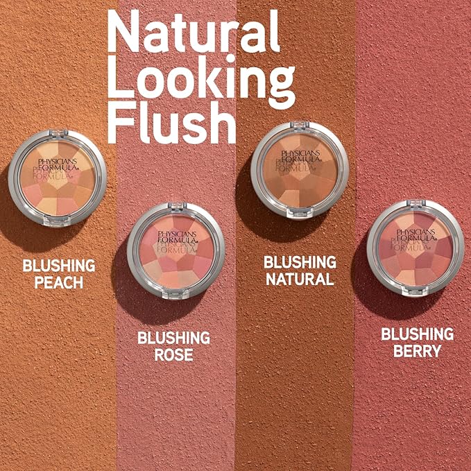 Physicians Formula Powder Palette Multi-Colored Blush, Silky Smooth Formula, Hypoallergenic, Blends Easily Without Irritation – Blushing Berry