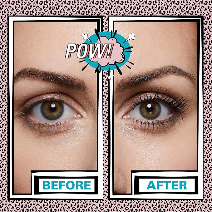 Revolution Beauty, 5D Lash Pow Mascara, Lengthening & Volumizing Effect, Thickening Black Formula, Vegan & Cruelty Free, 0.41 Fl. Oz (Pack of 2)