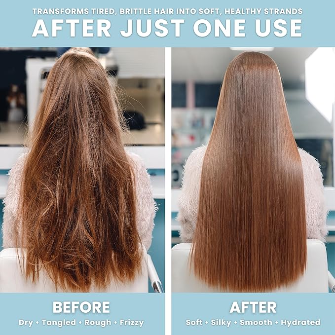 SIMPLY SMOOTH Xtend Keratin Replenishing Conditioner | Sulfate-Free Moisture Repair for Dry, Frizzy, Damaged Hair | Smooths, Softens, Strengthens, Color & Keratin Safe 33.8 Oz