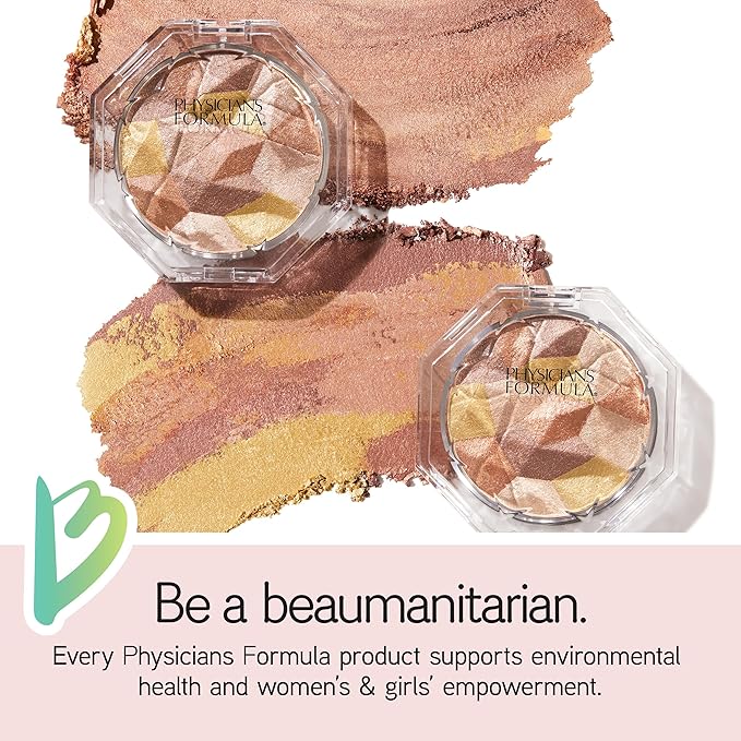 Physicians Formula Mineral Wear Diamond Dust, Vitamin E Mineral Weightless Powder and Serum Hybrid, Warm Radiant Finish, Vegan, Talc-Free, Cruelty-Free - Luminous Bronzer