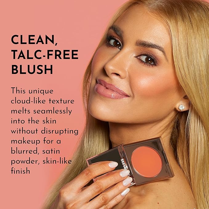 LAWLESS Pinch My Cheeks Soft-Blur Cream Blush - Angel - Premium Blush with Natural Ingredients to Re-Energize and Protect the Skin While Imparting a Soft, Cloudy Finish - 0.18 oz