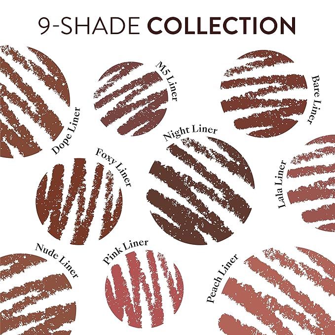 Mented Cosmetics Lip Liner for Women, Dark Brown Lipliner Lip Pencil, Waterproof Lipliner, Vegan + Cruelty Free Makeup, M5