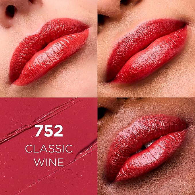 L’Oréal Paris Colour Riche Original Creamy, Hydrating Satin Lipstick with Argan Oil and Vitamin E, Classic Wine , 1 Count