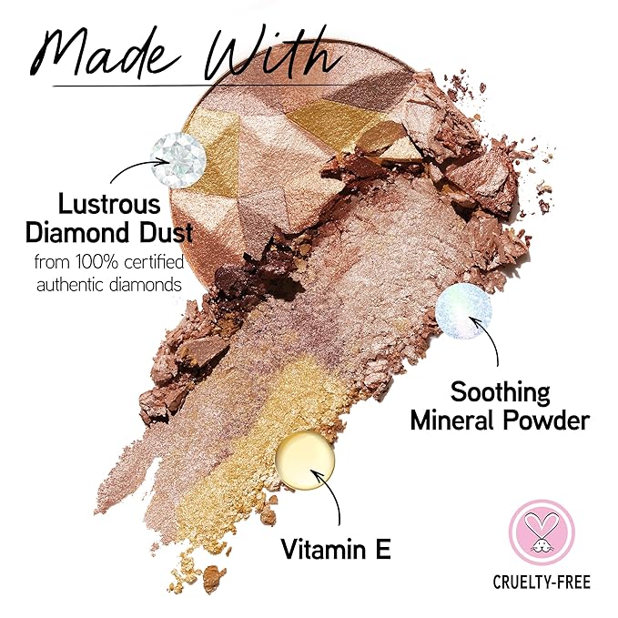 Physicians Formula Mineral Wear Diamond Dust, Vitamin E Mineral Weightless Powder and Serum Hybrid, Warm Radiant Finish, Vegan, Talc-Free, Cruelty-Free - Luminous Bronzer