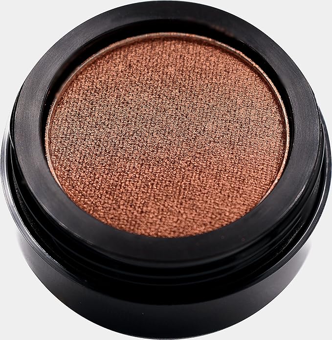 Warm Peach Pink Copper Kettle Red Shimmering Metallic Pressed Powder Single Vegan Eyeshadow; Talc, Paraben & Cruelty Free