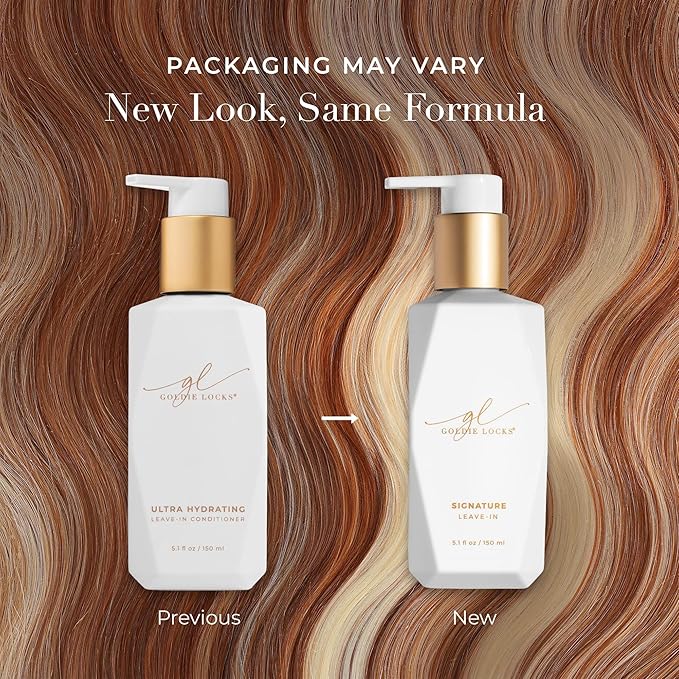Goldie Locks Ultra Hydrating Leave-In Conditioner that Strengthens Hair, Detangles Unruly Hair, Provides All Day Hydration, UV Protection, Moisturizes, Frizz Control, Extension & Color Safe, 5.1 Fl Oz