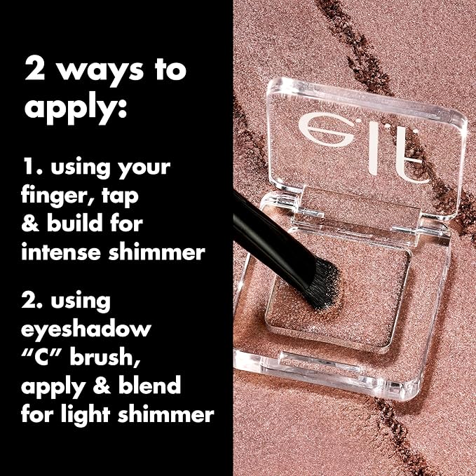 e.l.f. Fine As Fleck Glitter Eyeshadow, Long-Lasting Sheer Eye Makeup With A Shimmer Finish, Soft, Smooth Formula, Vegan & Cruelty-Free, Straight Fire