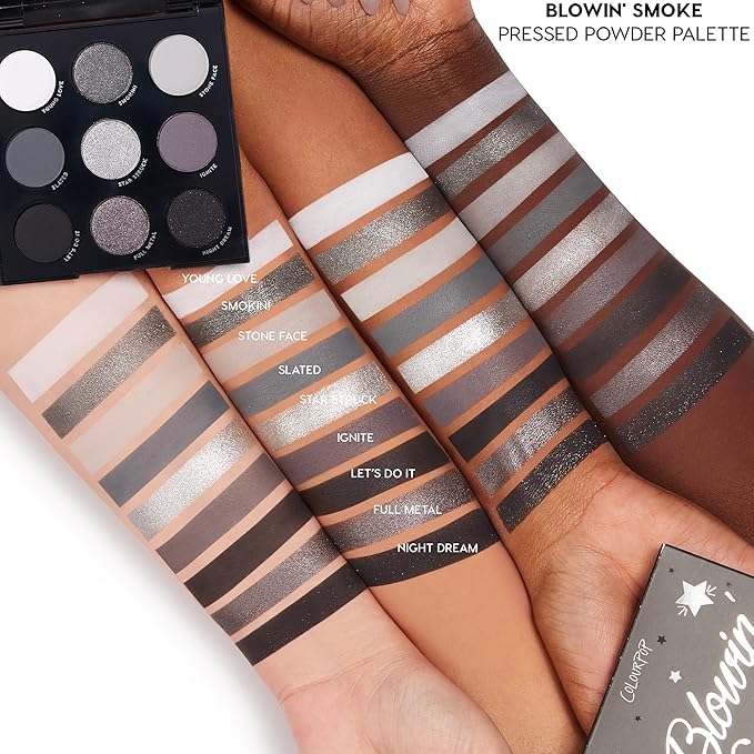 ColourPop Blowin' Smoke Eyeshadow Palette - Silver & Smokey