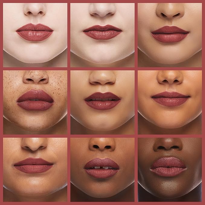 Matte Nude Lipstick Velvet Lip Gloss Non-Fading Non-Sticky Cup Nude Lipstick Matte Lip Stain Long Lasting Waterproof Lipstick for Women Girls Daily Lip Makeup-610 Oolong Tea