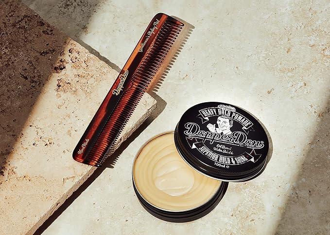 Heavy Hold Pomade By Dapper Dan, Superior Hold, Petrolatum Free, No Build Up, Liquorice & Vanilla Fragrance 100ml