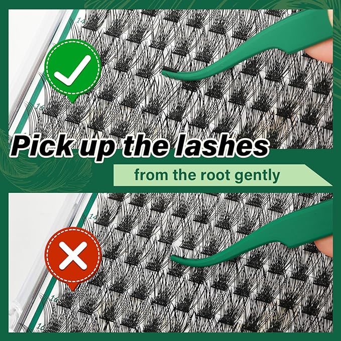 Lash Clusters 144pcs Eyelash Clusters D Curl 8-18MIX Individual Lashes KEYYOU Air Touch Cluster Lashes Super Lightweight Soft Wispy Comfortable Easy DIY at Home(Air01-D-8-18MIX)