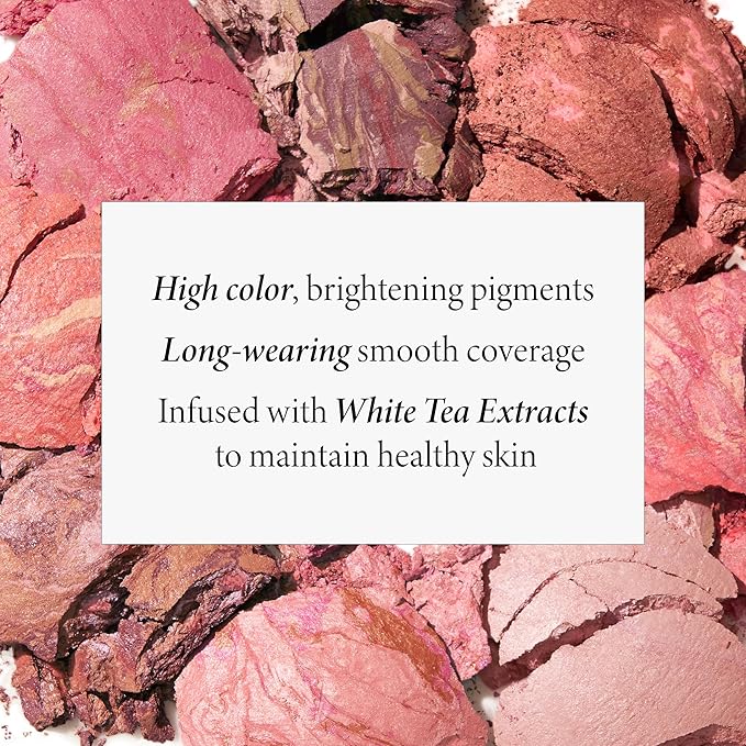 LAURA GELLER NEW YORK Baked Blush-n-Brighten Marbleized Blush for Cheeks - Ethereal Rose - Natural Finish - Buildable Color