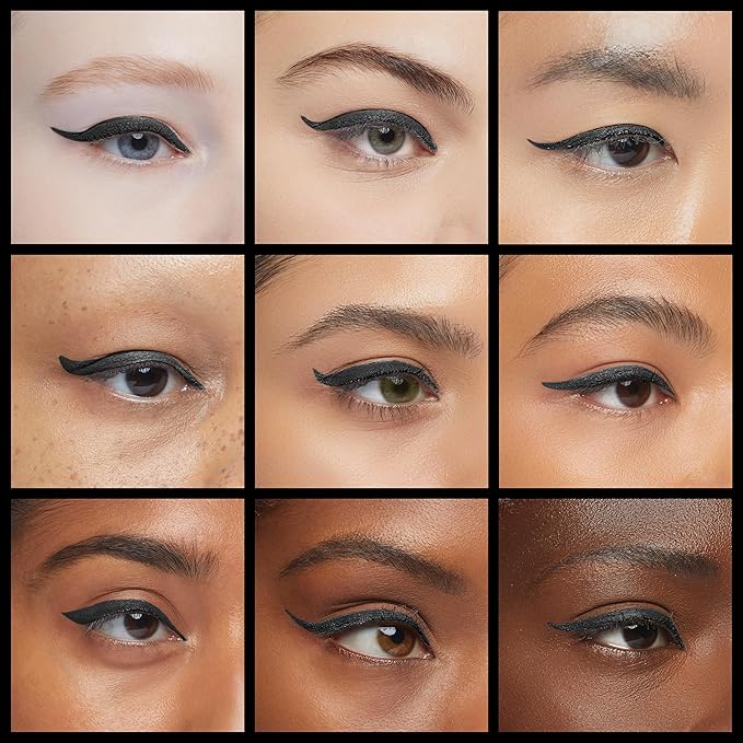 Luxillia Black Magnetic Eyeliner for Magnetic Eyelashes, Upgraded Strongest Hold, Most Natural Look, Waterproof, Smudge Proof Liquid Liner (Pack of 2)