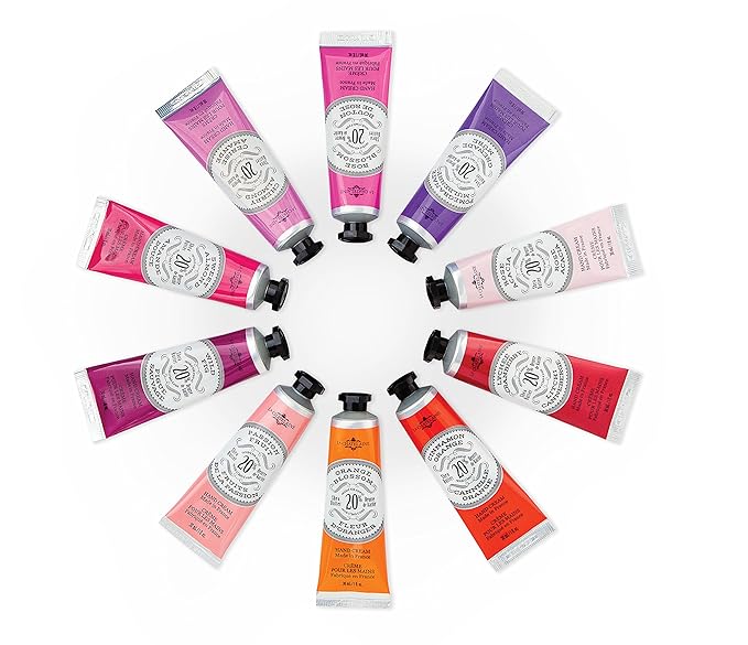 La Chatelaine 20% Shea Butter Hand Cream, Travel Size, Organic Argan Oil, Moisturizing, Nourishing, Repairing, Extra Rich, Non-Greasy, Made in France, Paraben Free, 1 oz/ 30ml (Cherry Almond)