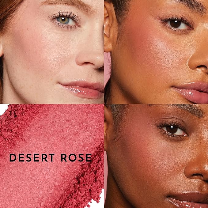LAWLESS Make Me Blush Talc Free Velvet Blush, Dessert Rose, Pink, 0.18 Ounce