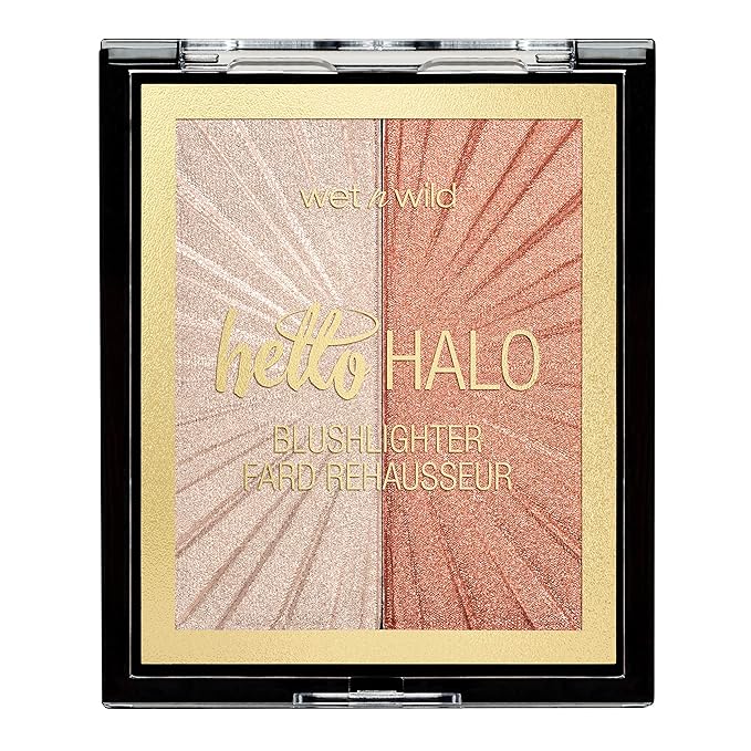 Wet n Wild MegaGlo Blushlighter, Blendable Blush & Highlighter Set, Shimmery Metallic Finish, Highlight Bling