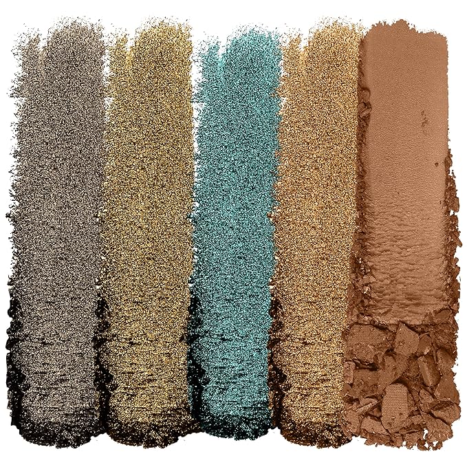 wet n wild Color Icon Eyeshadow Makeup 5 Pan Palette, Matte, Shimmer, Metallic, Long Wearing, Rich Buttery Pigment, Cruelty Free - My Lucky Charm