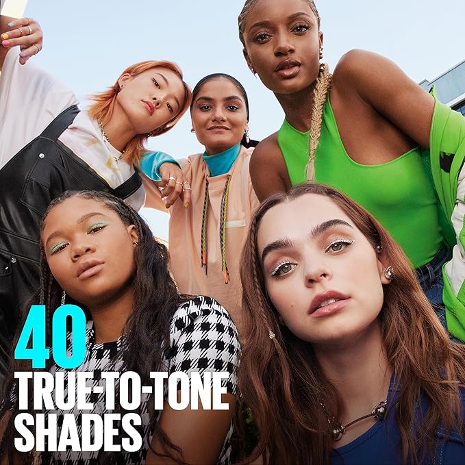 Maybelline Fit Me Matte + Poreless Liquid Oil-Free Foundation Makeup, Latte, 1 Count (Packaging May Vary)