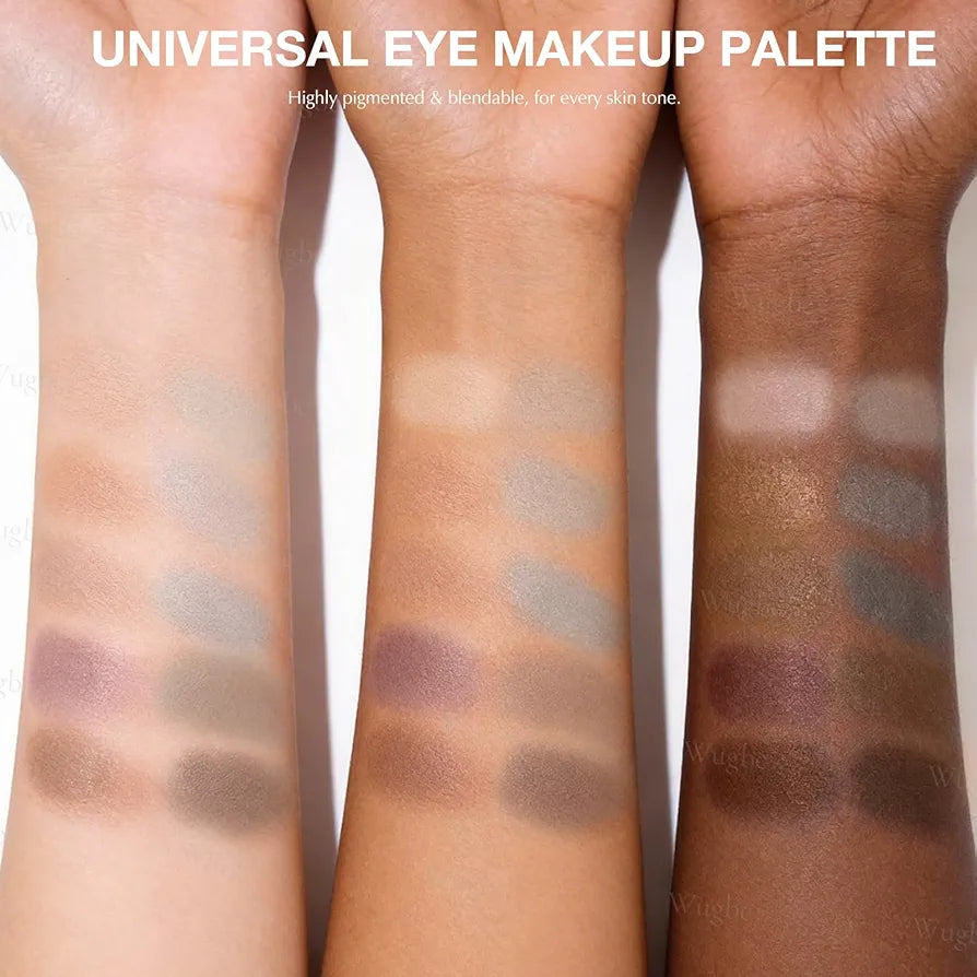 10 Colors Matte Eyeshadow Palette, Neutral Taupe Mauve Grey Brown Eye Shadow for Older Women, Long Lasting Blendable Smooth Versatile Nude Natural Smokey Eyeshadow Cool Toned Contour Makeup
